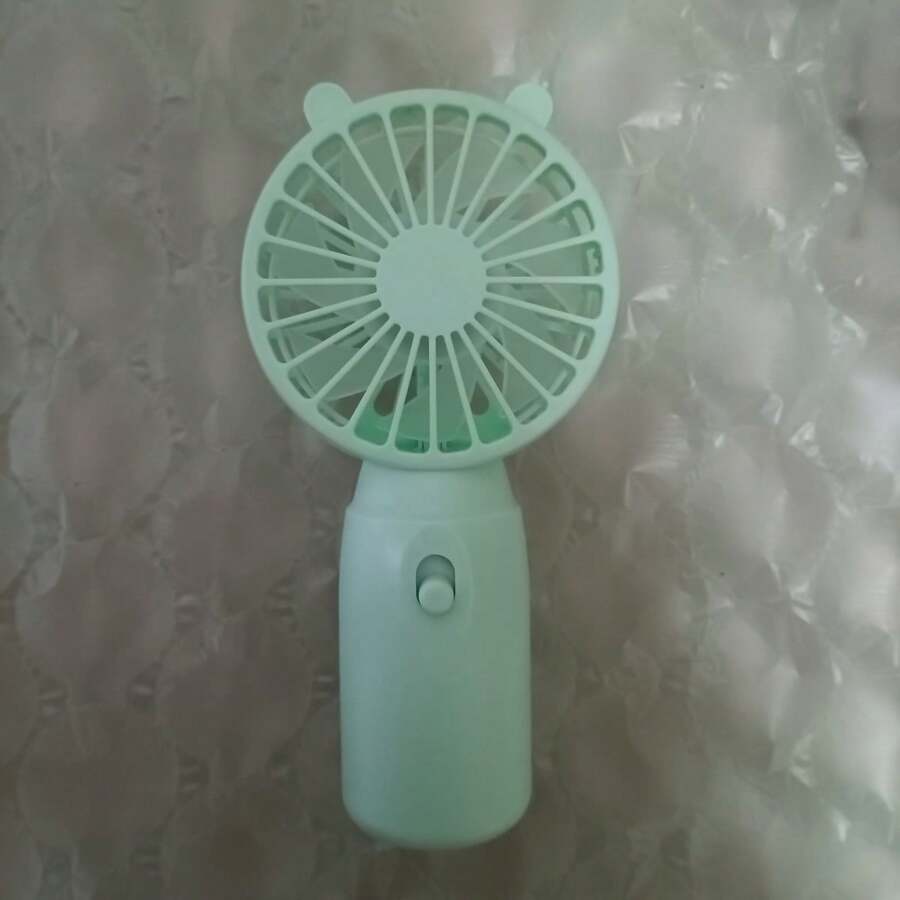 Handheld Mini Portable Pocket Fan With Battery Powered, Outdoor Fan Gift - Green - View 1