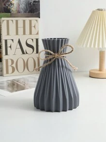 1 chiếc bình hoa nhựa, không vỡ, trang trí nhà cửa sáng tạo, thích hợp cho đám cưới, tiệc tùng, ngày lễ, trang trí Giáng sinh, quà tặng Giáng sinh, trang trí nhà cửa, trang trí Halloween, đồ dùng nhà bếp. - Xám - Xem 3