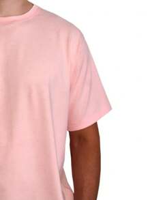 Men T-Shirts - Màu Hồng baby - Xem 2