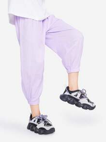 Annil 童装女童轻薄防蚊长裤单裤春夏打底裤透气清凉休闲裤潮流百搭