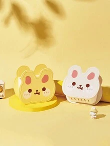 Portalápices De Conejo De Dibujos Animados Para Organización De Papelería De Estudiantes, Almacenamiento De Brochas De Maquillaje, Organización De Escritorio, 1 Ud. - Morado - Ver 9