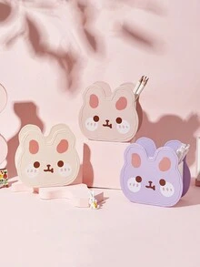 Portalápices De Conejo De Dibujos Animados Para Organización De Papelería De Estudiantes, Almacenamiento De Brochas De Maquillaje, Organización De Escritorio, 1 Ud. - Morado - Ver 5