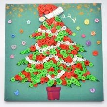 10入組聖誕顏色混合尺寸樹脂鈕扣,縫紉工具裝飾剪貼簿服裝diy配件 - 均碼 - 查看 4