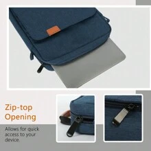 VALUEWIN BlueColor MiniMalist Fashion DesignTablet Case Compatible With Samsung Galaxy Tab S6 Lite Galaxy Tab S7 IPad Pro 11/IPad 9.7 9-11Inch Tablet Shoulder Bag Carrying Case Storage, Laptop Bag, For Travel, Camping, Fishing Classroom Laptop Bags Classroom Bags Teacher Storage Bags Classroom Organizer Bags - Blue - View 6