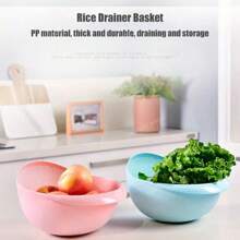 1入組,麥穗稻草米漿篩洗碗 - 高效清洗小穀物和廚房小工具 - 粉色 - 查看 3