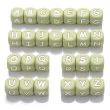 26pcs/pack 12mm Silicone Alphabet Beads Basic Jewelry Making Supplies, One Bead For Each Letter - Multicolor - View 9