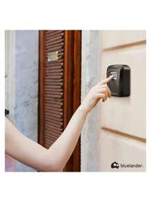 Caja Fuerte Montada en Pared Bluelander: Almacenamiento Seguro y Accesible para Llaves - Negro - Ver 6