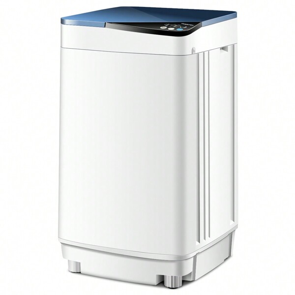Lifezeal Full-Automatic Washing Machine 7.7 Lbs Washer/Spinner Germicidal UV Light Blue