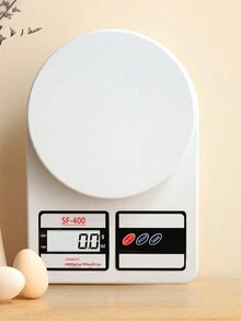 Cân điện tử nhà bếp bằng nhựa 1 cái - trắng - Xem 4