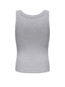 Débardeur long et ajusté pour femmes, côtelé, avec soutien-gorge rembourré, à la fois tendance, simple, confortable et respirant avec de larges bretelles. Ce top unicolore peut être porté à l"intérieur et à l"extérieur afin de couvrir et rehausser la poitrine.