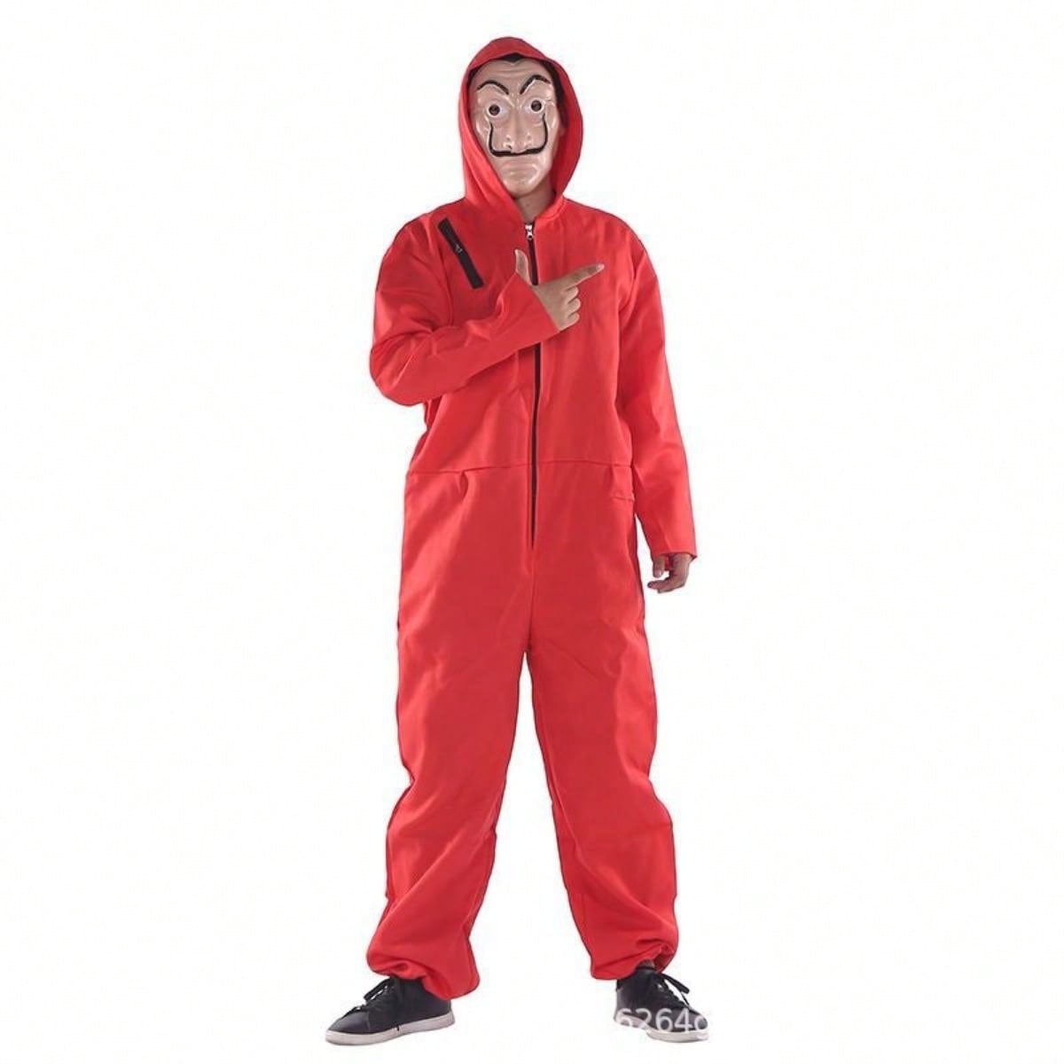 Adult Money Heist Jumpsuit and Mask Costume SHEIN USA