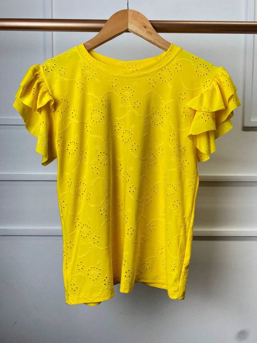 Women Blouses - Màu vàng - Xem 1