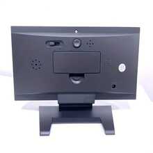 1pc Calendar, Temperature, Weather Forecast, Humidity, Lcd Backlight Alarm Clock - Black - View 6