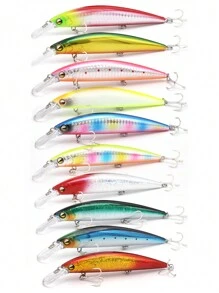 钓鱼 1 件装超远投海水沉水米诺饵 110mm 37g 钓鱼路亚鲈鱼硬饵钓鱼 Isca 人工饵 - 彩色 - 查看 1