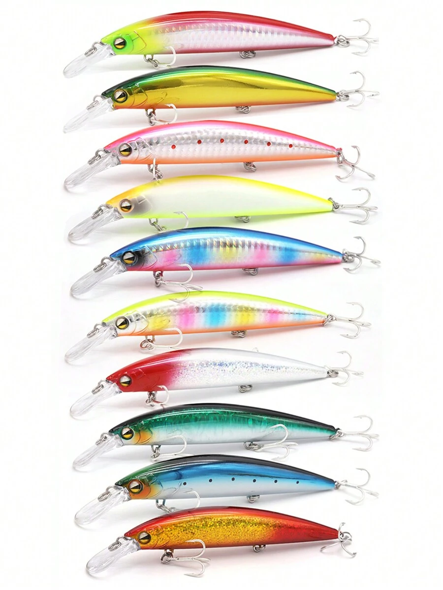 钓鱼 1 件装超远投海水沉水米诺饵 110mm 37g 钓鱼路亚鲈鱼硬饵钓鱼 Isca 人工饵 - 彩色 - 查看 1