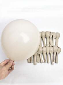 5 Inch Mini 50 Retro Sand White Latex Balloons Cute Balloons Suitable For Birthday, Wedding, Party Decoration,Christmas