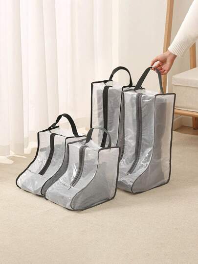 1个/3个可见无纺布防尘鞋收纳袋