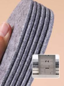 3ANGNI 4pcs Màu xám Mùa Đông Dày , Hấp thụ , Thoáng khí , Mềm mại Felt Đối với Thời tiết lạnh - Xám - Xem 5