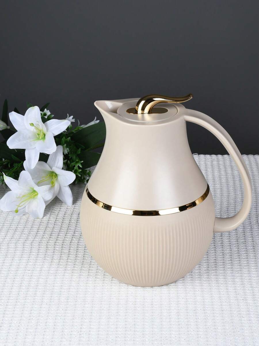 Ls-059p Large Capacity Thermal Flask, Light Brown Back To School - Brown - View 1