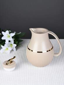 Ls-059p Large Capacity Thermal Flask, Light Brown Back To School - Brown - View 3