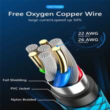 1 pack braided charging cable