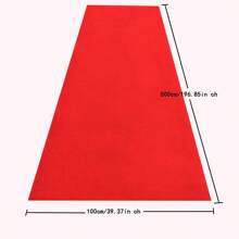 Alfombra roja desechable para bodas, festivales, fiestas, ceremonias de premios y decoración de eventos especiales, Navidad - Rojo - Ver 10