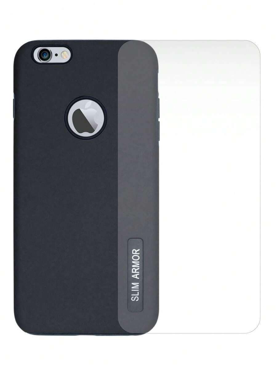 New Case Rugged Use Case For IPhone 6 Plus + Mica - 黑色 - 查看 1