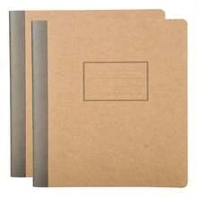 2 cuadernos encuadernados en kraft, 160 páginas, diseño en caja, cuadernos para estudiantes, agendas, material de oficina y escolar - Albaricoque - Ver 2