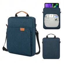 VALUEWIN BlueColor MiniMalist Fashion DesignTablet Case Compatible With Samsung Galaxy Tab S6 Lite Galaxy Tab S7 IPad Pro 11/IPad 9.7 9-11Inch Tablet Shoulder Bag Carrying Case Storage, Laptop Bag, For Travel, Camping, Fishing Classroom Laptop Bags Classroom Bags Teacher Storage Bags Classroom Organizer Bags - Blue - View 3