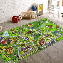 Booooom Jackson Carpet Playmat Rug 60"x32",Car Mat  ,Non Slip  Rug for Playroom Bedroom Boys, Rug Play Mat, Play Rug,Road Rug Train Track Rug Carpet - 卡通 - 查看 5