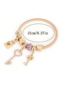 إسورة حجر الراين مفتاح و بتعليقة قفل