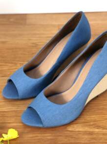 Women Platforms & Wedge Sandals - Màu xanh lam - Xem 1