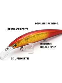 钓鱼 1 件装超远投海水沉水米诺饵 110mm 37g 钓鱼路亚鲈鱼硬饵钓鱼 Isca 人工饵 - 彩色 - 查看 3