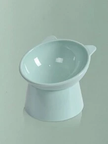 1 件粉色猫咪爱好者和猫妈妈爱食碗，带防黑下巴、倾斜高脚颈部保护、塑料猫/狗爱好者礼物和狗/猫妈妈爱食宠物食碗，带防溢出设计，适合家庭使用 - 粉色 - 查看 8