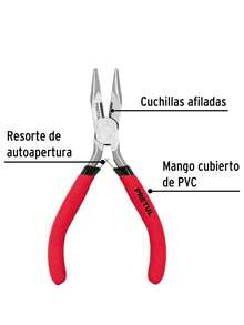 Pinza Miniatura Punta Y De Corte 4 Pretul PMP-PU4 - Rojo - Ver 2