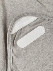 3件套婴儿男女通用温暖舒适无檐便帽和襁褓毯套装 - 彩色 - 查看 5