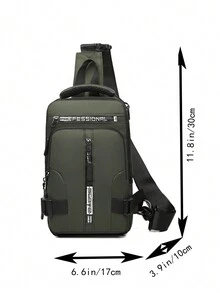 [三种背法] 多功能胸包男士斜挎包单肩包小背包背包胸包学生包腰包单肩包旅行工作运动度假必备品轻便防盗外出礼物送给男士男朋友丈夫男孩