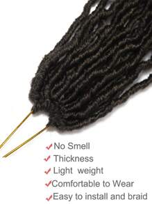 6入組棕色人造鬆散螺旋辮鉤針,新款柔軟女神鬆散螺旋辮鉤針預圈合成鉤針辮髮延長配件(4#) - 棕色 - 查看 7