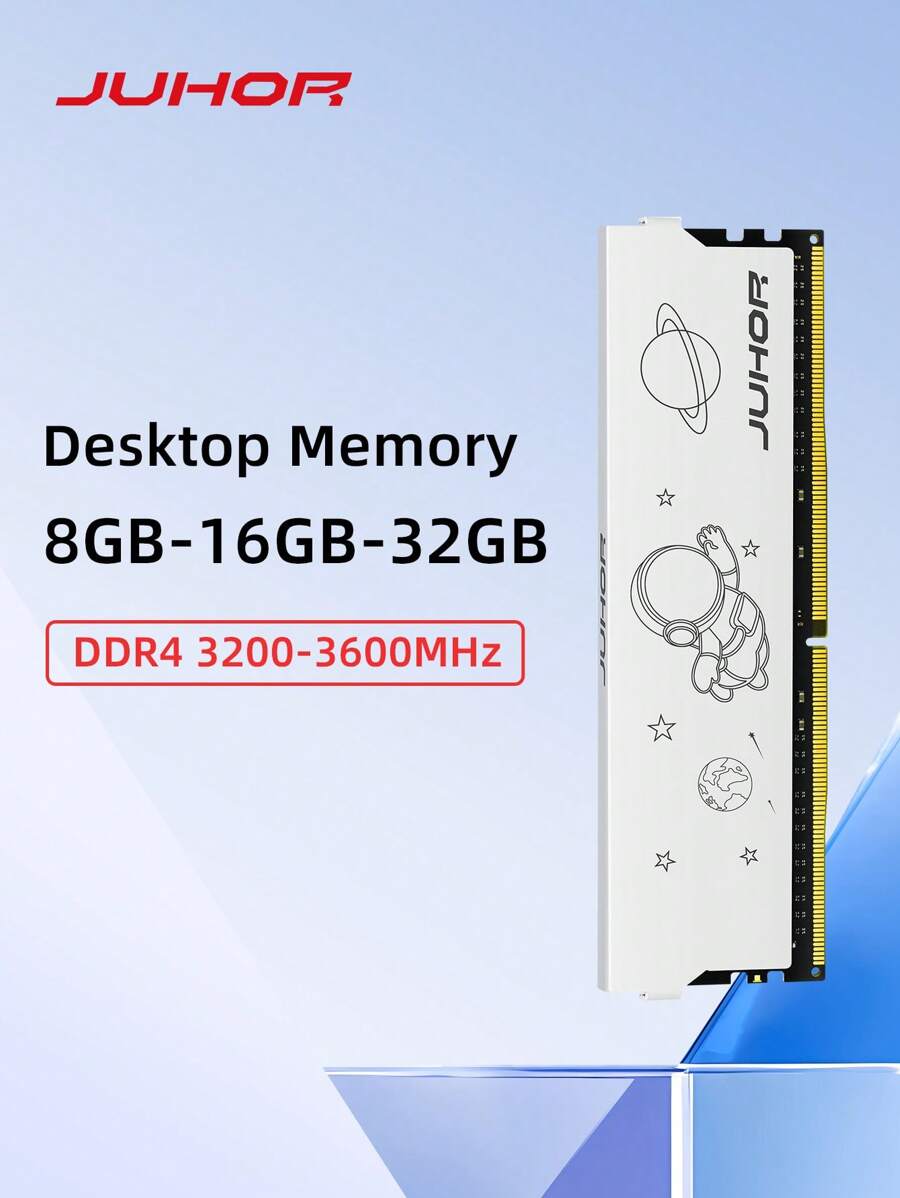 Juhor Memoria Ram Ddr4 8gb 16gb 3600mhz 3200mhz 台式機內存 Udimm 全新 Dimm Rams - 白色 - 查看 1