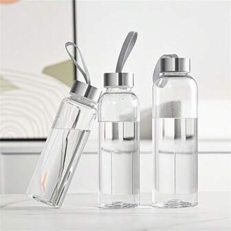 1 Pièce Verre D'eau En Plastique Transparent, Bouteille D'eau De Sport Extérieure Simple