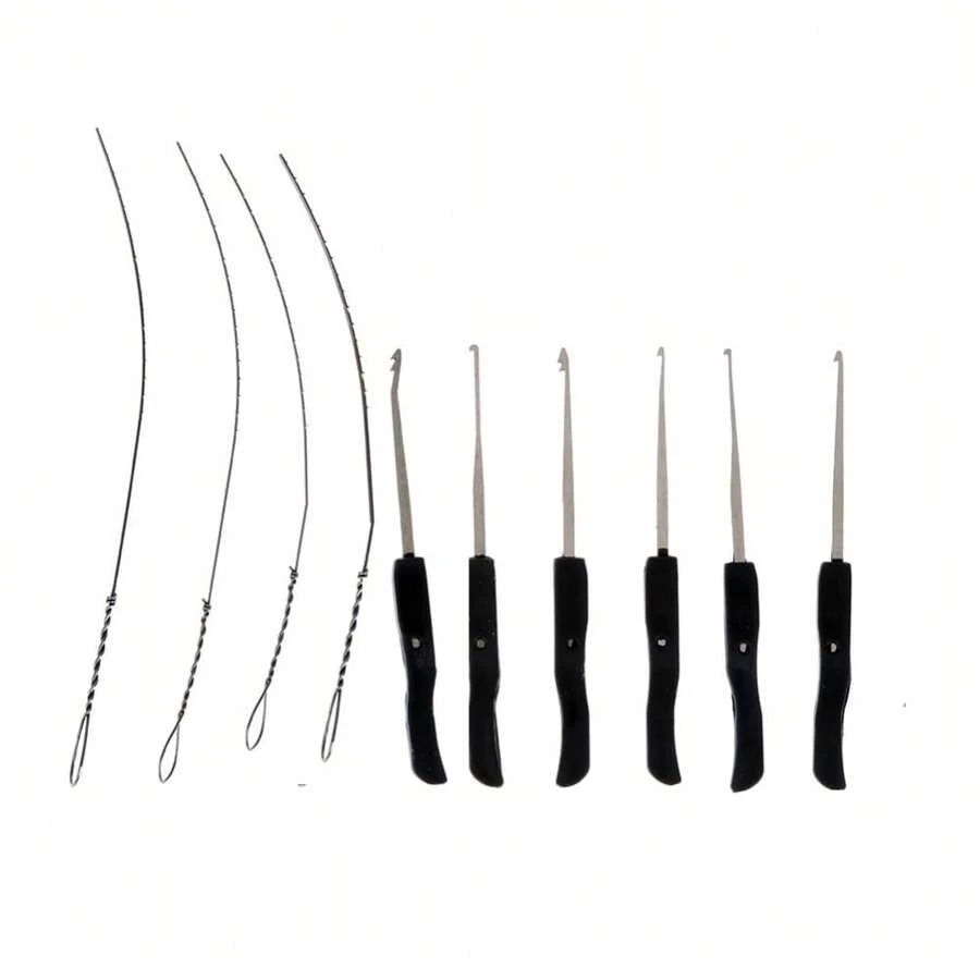 Lock Pick Set Professional Locksmith Tools Lock Pin Broken Key Extractor Key Remove Hooks Lock Tool - Navy Blue - View 1