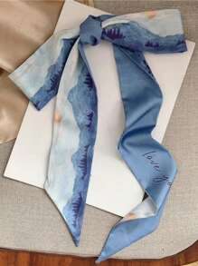 8 件女士蝴蝶结发带、围巾、头带、领带头巾、春季丝带蝴蝶结围巾和优雅头巾头带吸汗带、蝴蝶结配饰、学校用品、学院、头带秋冬发带发饰女士度假装 - 彩色 - 查看 2