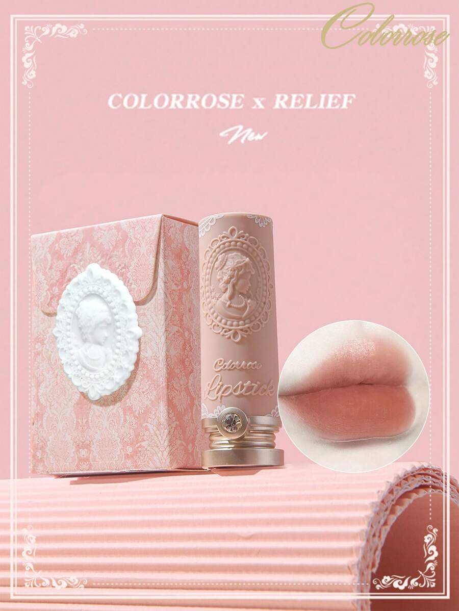 COLORROSE Matte & Glossy Lipstick, Ultra Shiny Lipstick, High Pigment Lipstick, Nourishing Creamy Formula, Soft Peach Color - 09溫柔橘色 - 查看 1