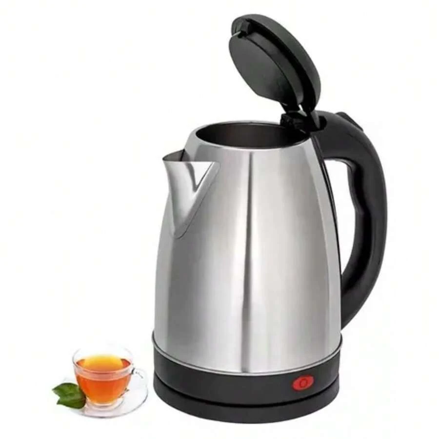 Tetera Cafetera Jarras Eléctrica 2l Plateada Inoxidable 110v - Plateado - Ver 1