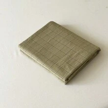 1入組枕套,A等級染織的格子設計,經典和多用途床上用品配件適用於臥室 - 綠色 - 查看 4