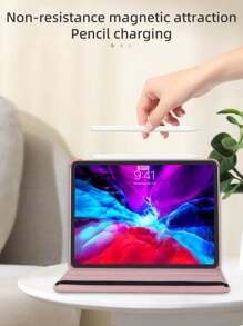 1 Ốp lưng bảo vệ máy tính bảng nhiều góc xoay 360 độ màu trơn tương thích với iPad Mini 1/2/3/4/5/6/Mini 7/9.7/10.2/10.5/Air 4/Air 5/10/10.9/Pro 11 inch/Air 11 (M2)/Pro 11 (M4)/2024/IPad Air 11 inch (M3) 2025/IPad (A16) 11 inch thế hệ thứ 11 năm 2025, vị trí lỗ có thể thay đổi tùy theo kiểu máy - Hồng - Xem 4