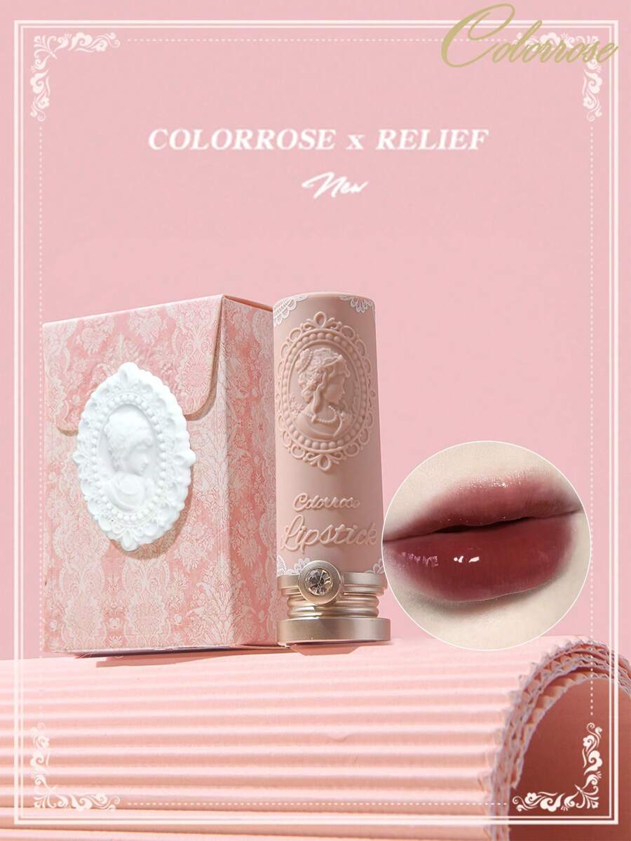 COLORROSE 哑光亮泽唇膏，超亮泽唇膏，高显色度唇膏，滋润奶油配方，冰柠檬冰茶色