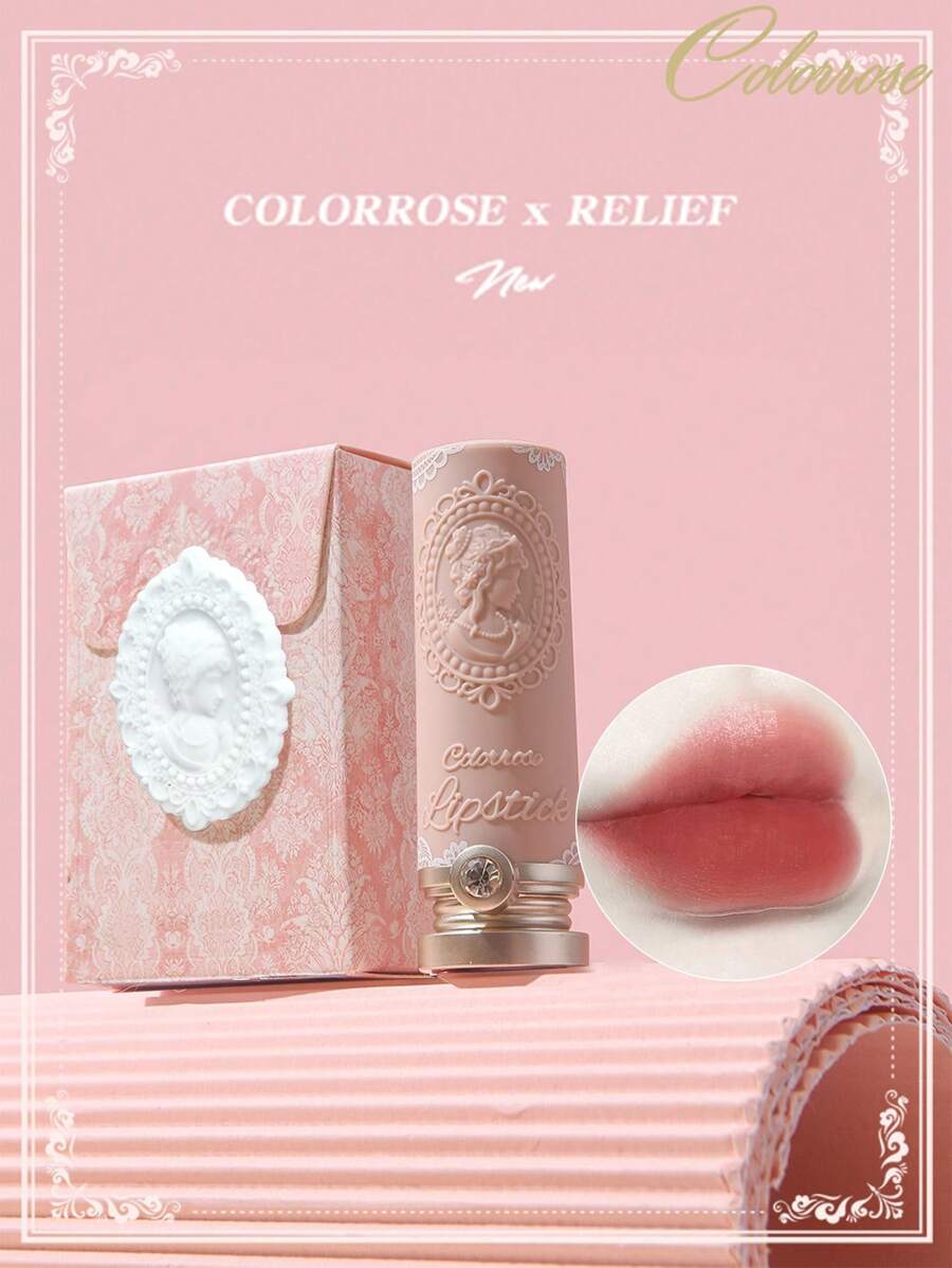 COLORROSE Matte & Glossy Lipstick, Super Glossy Lipstick, High Pigment Lipstick, Moisturizing Cream Formula, Peach Tea Color - 00 peach black tea - View 1