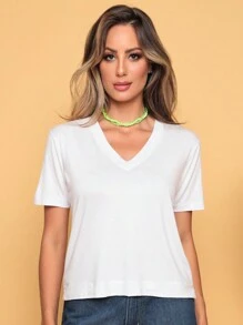 Women T-Shirts - 白色 - 查看 2