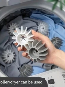 1 pieza Bola de lavandería para eliminar la suciedad y prevenir las arrugas, adecuada para lavadoras de tambor, dispositivo antiestricción de ropa, artefacto de limpieza mágico // Aleatorio para escuela, oficina, hogar, viaje, bolso, organizador, almacenamiento